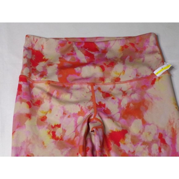 Zella High Waist Studio Lite 7/8 Leggings Orange Print Small (4-6) $65 NEW - Picture 7 of 10